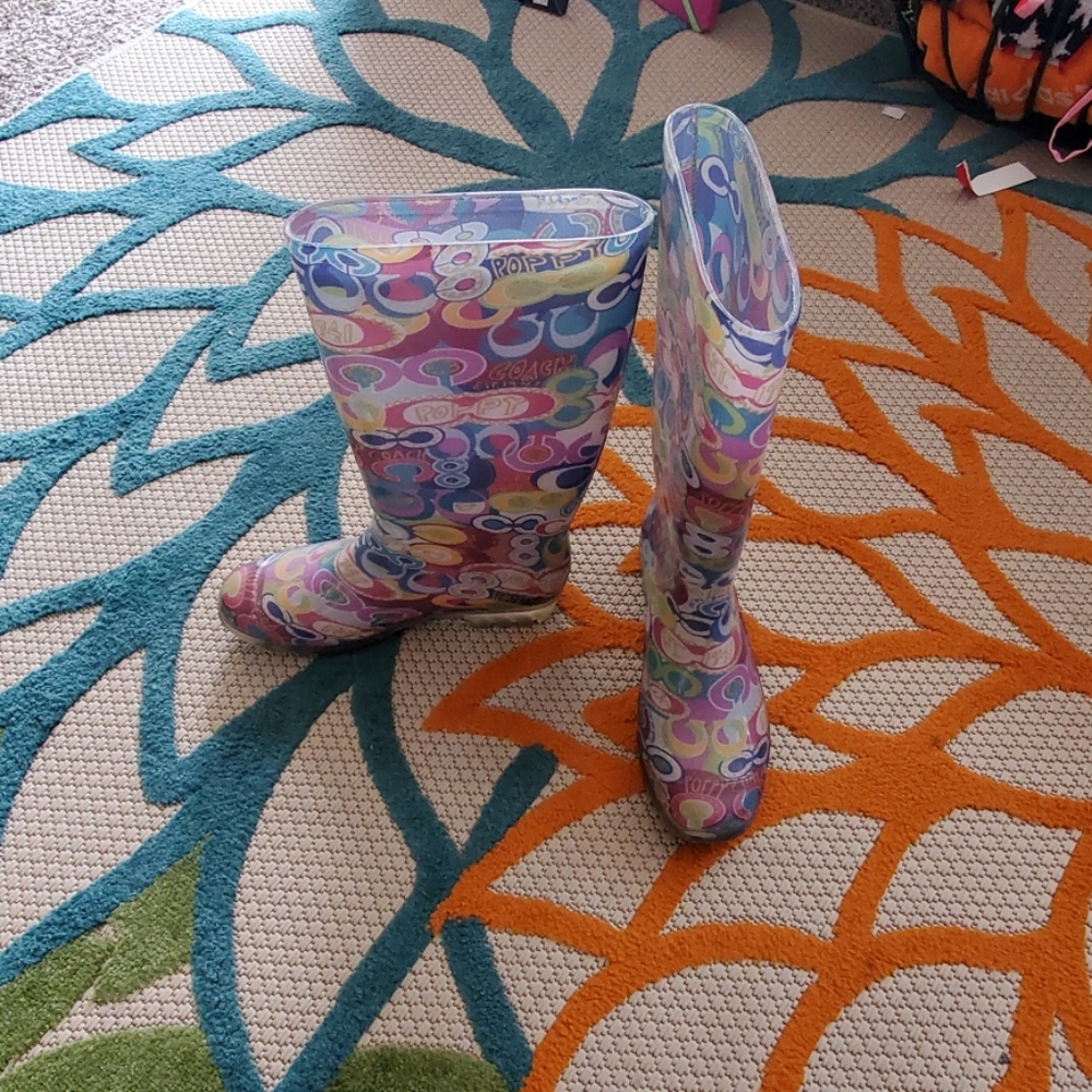 Coach rain boots